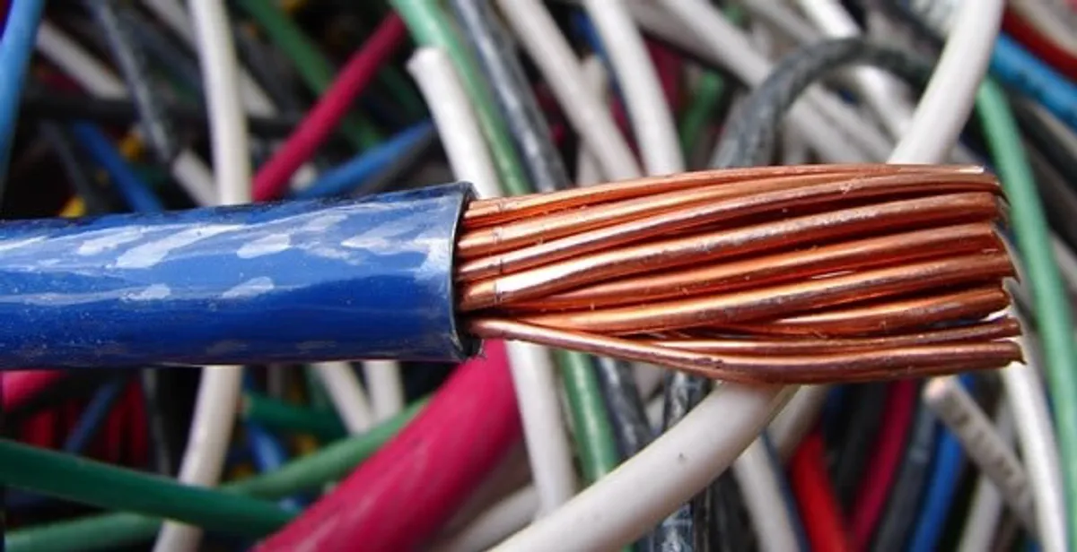 electrical wiring services showing exposed copper conductors and cable preparation in Sarasota, FL