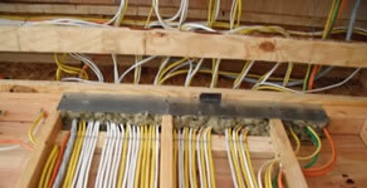 new construction wiring services with organized electrical rough-in performed by licensed electricians in Sarasota, FL