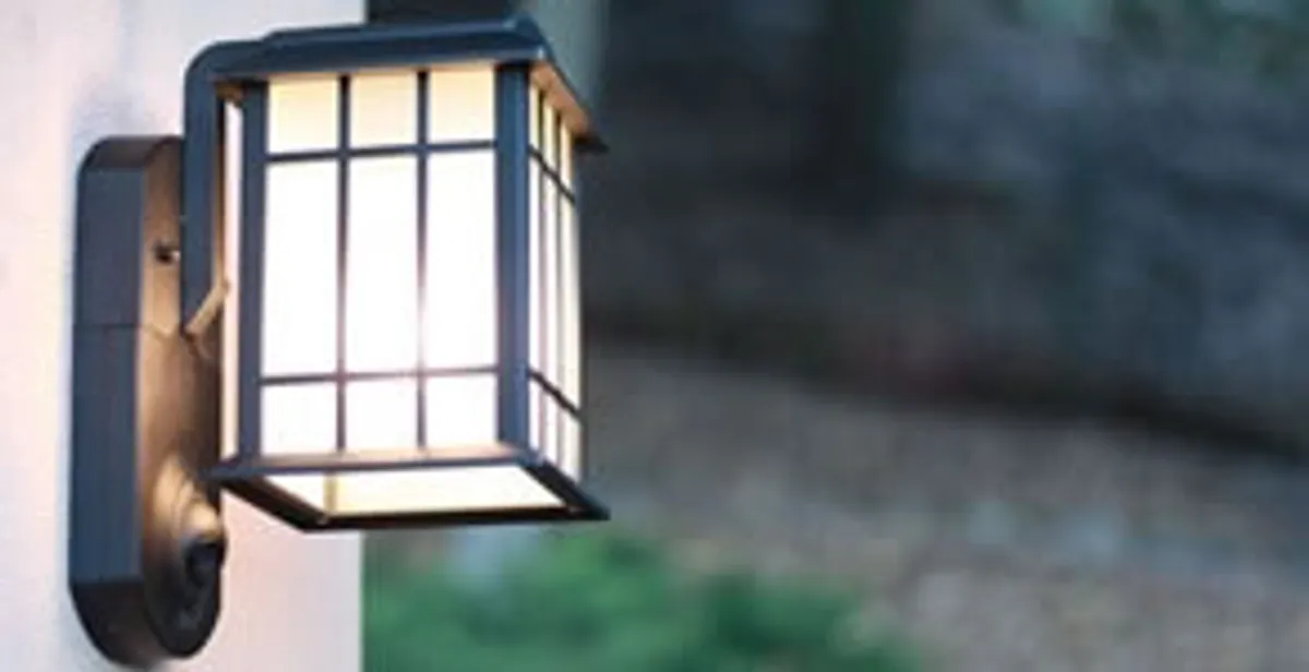 security light installation services with professionally mounted exterior wall light in Sarasota, FL