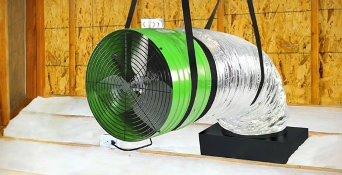 whole house fan installation services with professionally mounted ventilation fan system in Sarasota, FL